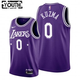 Dres Los Angeles Lakers Kyle Kuzma 0 Nike 2021-22 City Edition Throwback 60s Swingman - Dječji